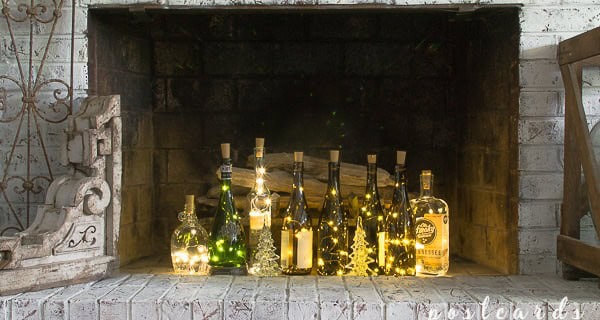 Wine Bottle Luminaries