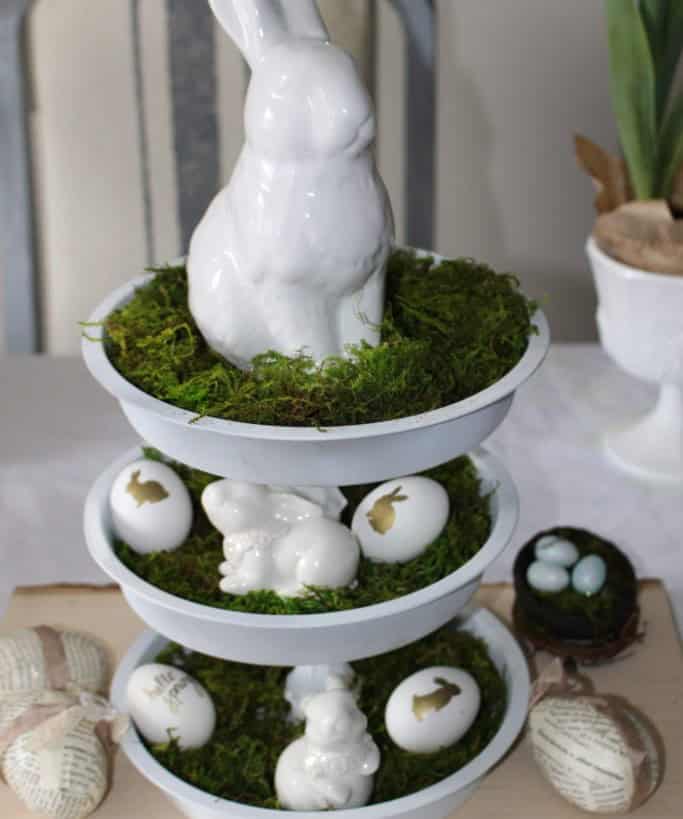 Three-Tiered Easter Tray