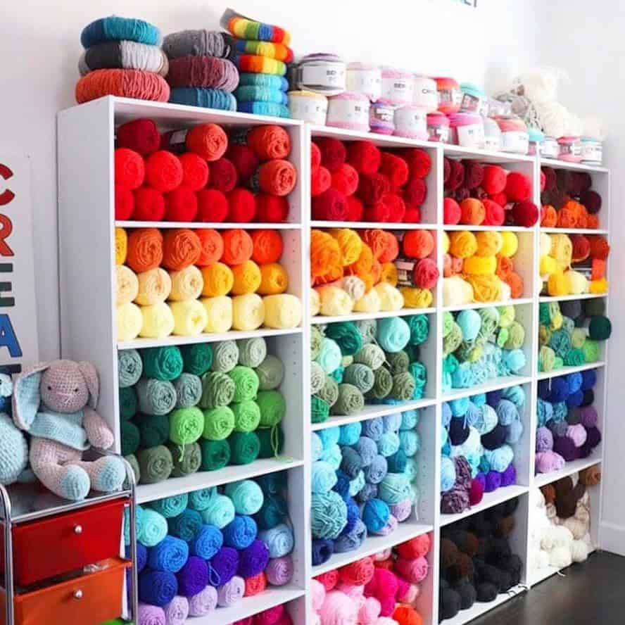 Yarn Bookshelves