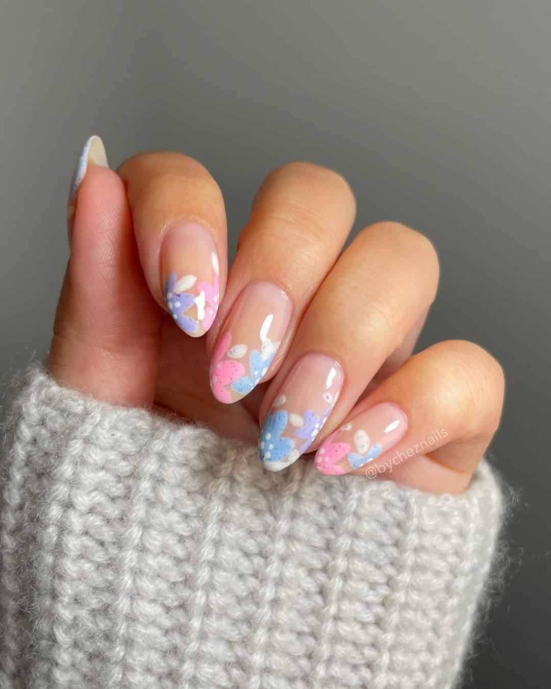 FLOWER FRENCH TIPS