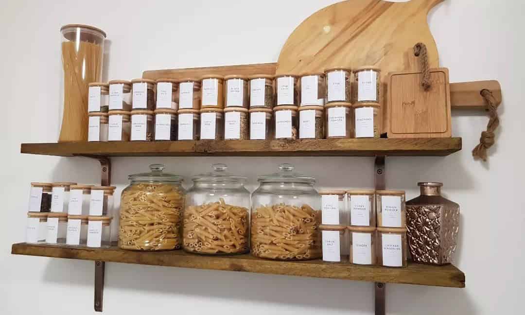 DIY Spice Shelves