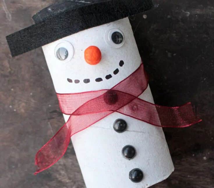 Easy Toilet Paper Snowman