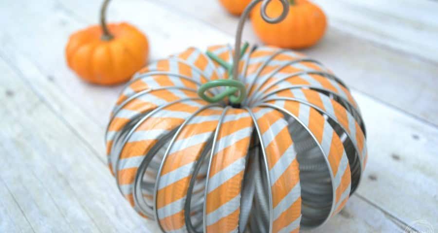 Mason Jar Ring Pumpkins