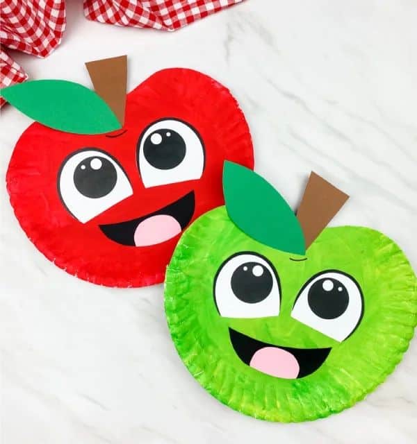 Paper Plate Apple