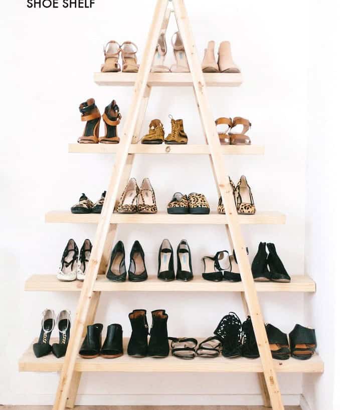 Ladder Shoe Shelf