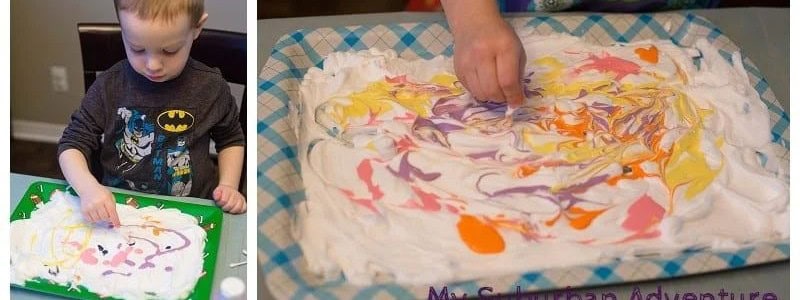 Painting with Shaving Cream