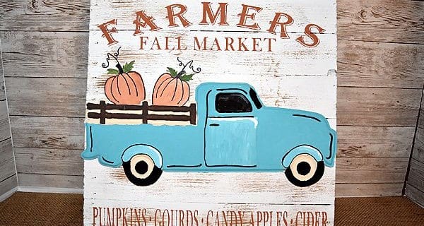 Pumpkin Truck Sign