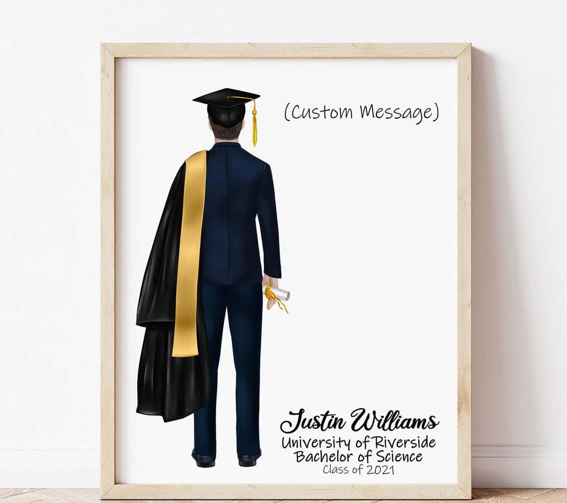 Personalized Graduation Poster Print