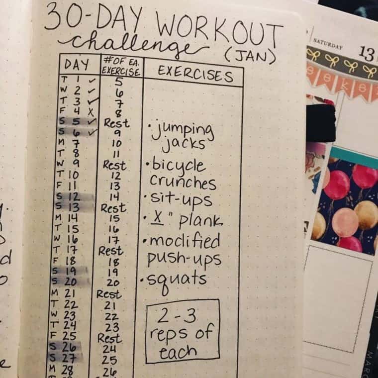 30 – Day Workout Challenge