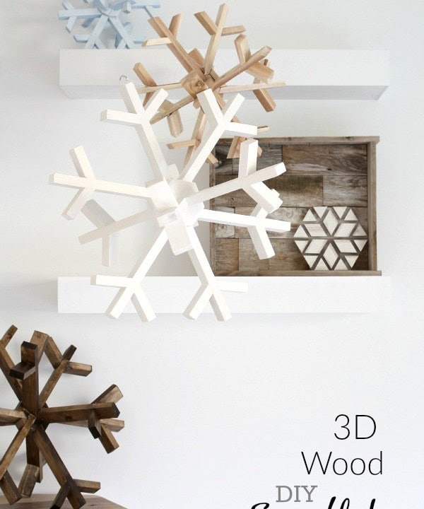 Wood snowflake