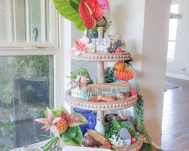 Three-Tiered for Summer Display