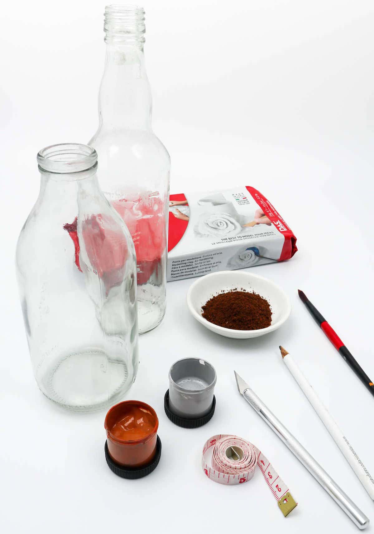 Supplies and Tools for this Bottle Vase