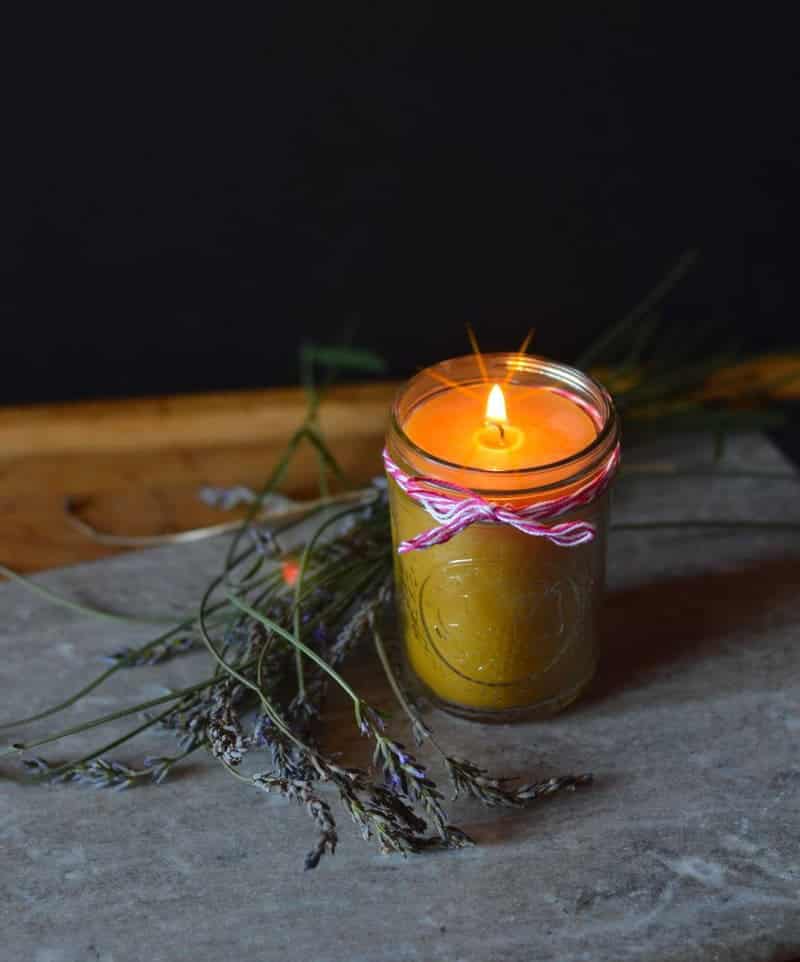 Beeswax Candles Jars