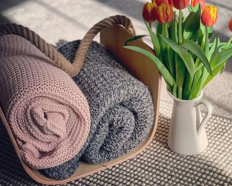 Scandinavian-Inspired Blanket Basket