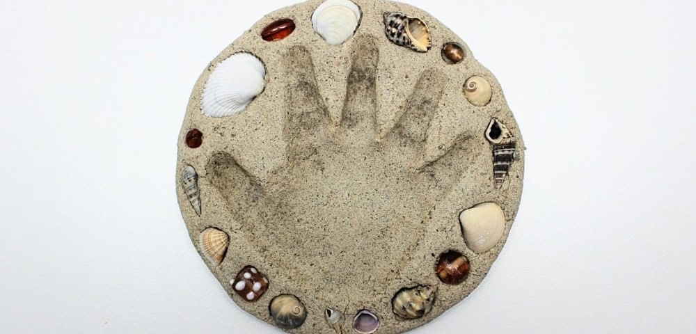 Handprint Sand Clay Keepsake