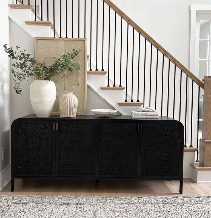 BLACK SIDEBOARD CONSOLE TABLE