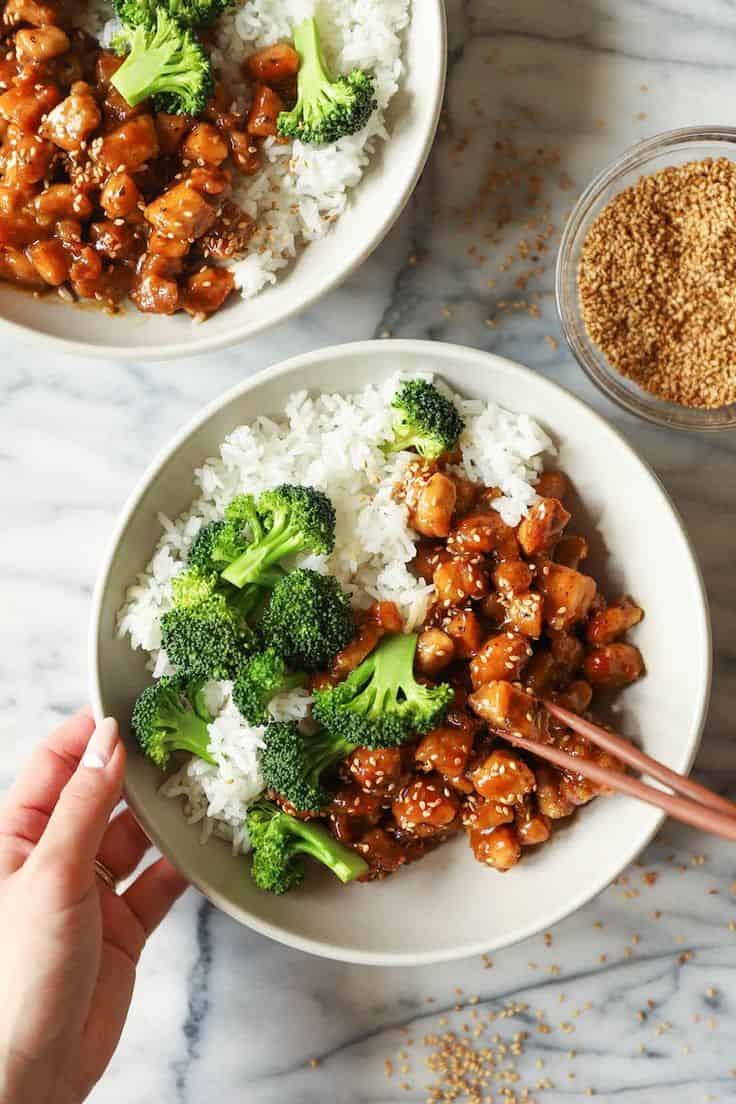 STICKY SESAME CHICKEN