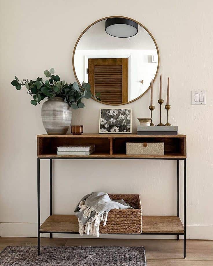 SKINNY STORAGE CONSOLE TABLE