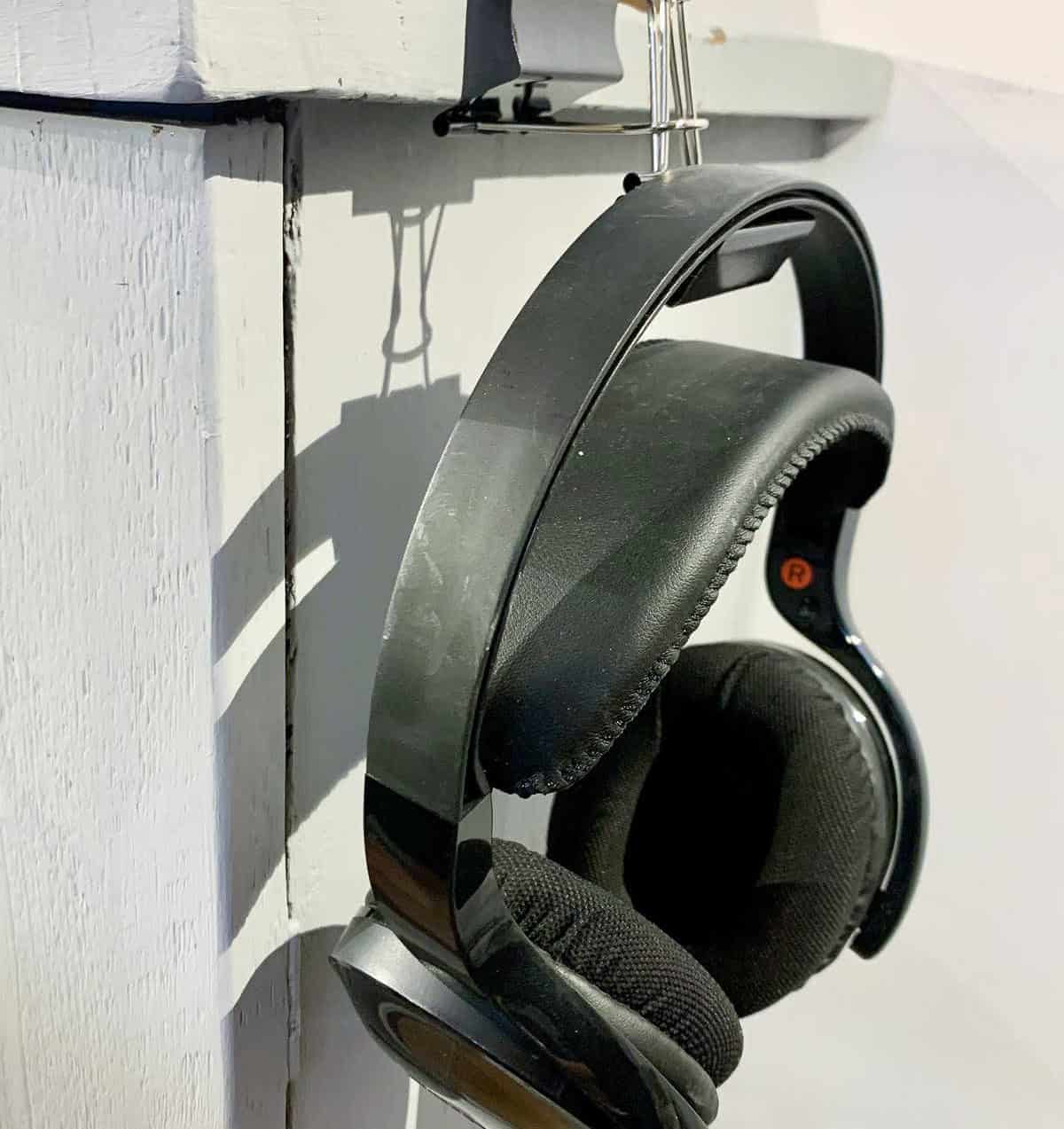 Hang Your Headphones by the Desk