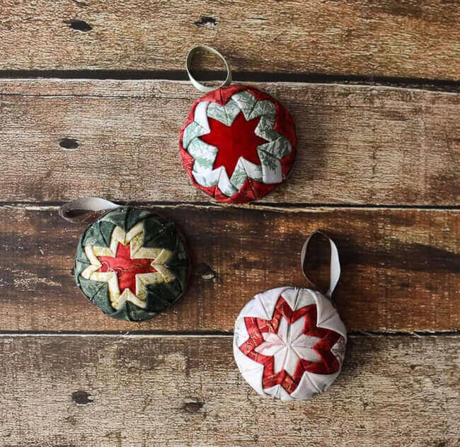 Quilted Christmas Ornaments