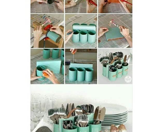 Gorgeous DIY Cutlery Organizer