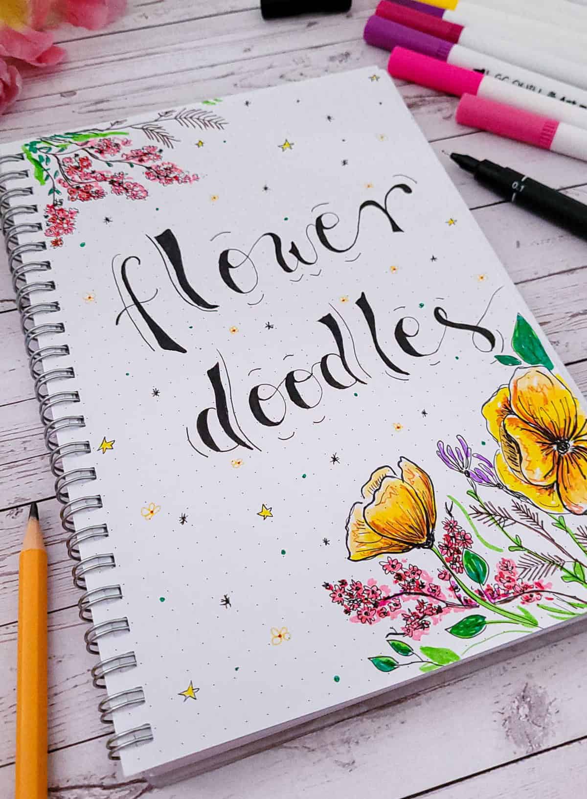 40+ Easy Flower Doodle Ideas (Step-by-Step)