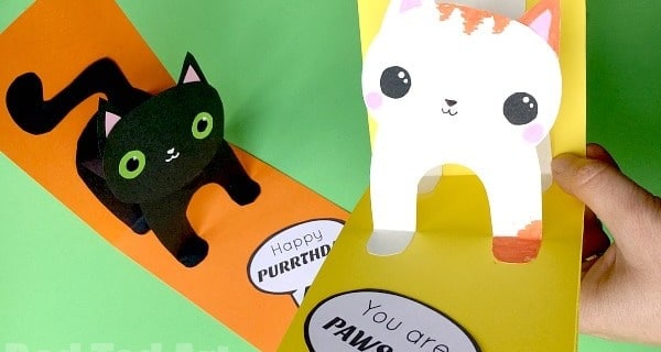 3D Cat Card DIY