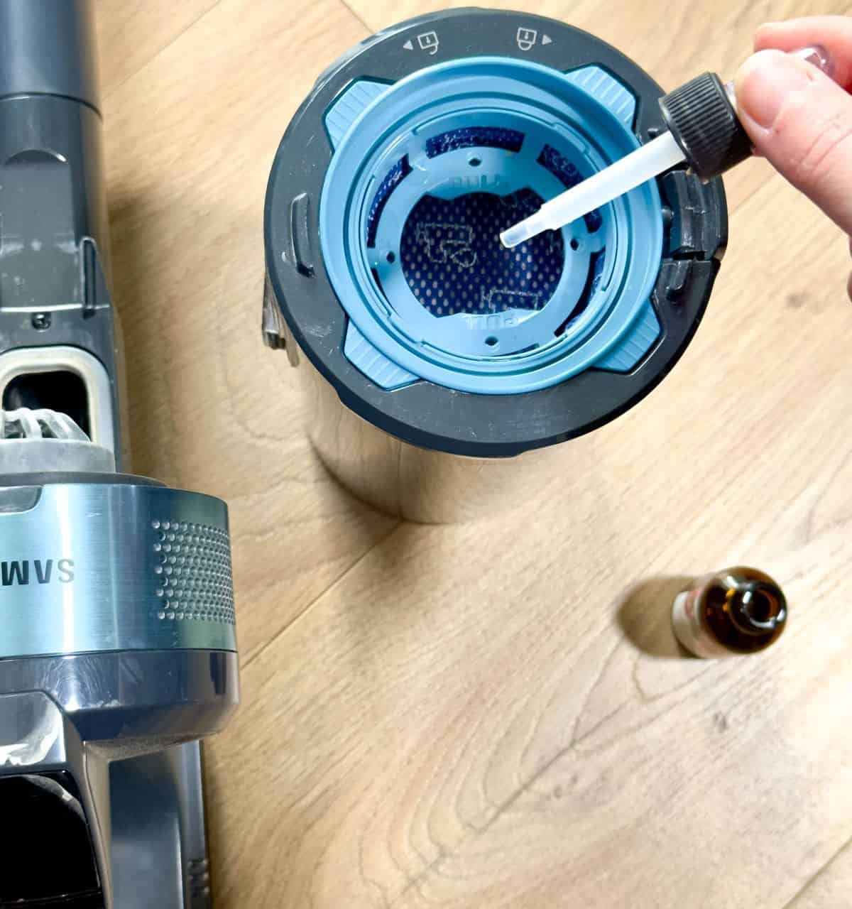 Add Essential Oil to the Hoover Filter to Remove the Unpleasant Smell