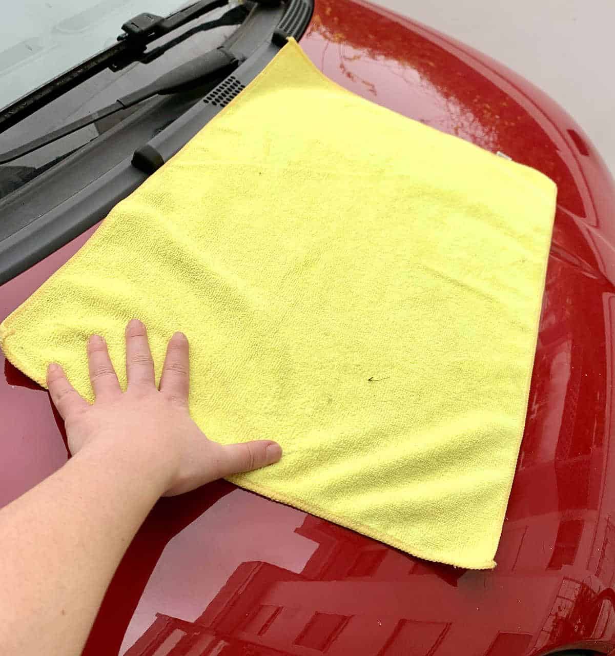 Use a Dry Microfiber Towel instead of a Regular Towel