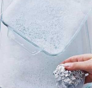 Use Aluminium Foil As Glassware Scrubber