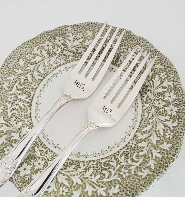 Mr. and Mrs. Silverware Set