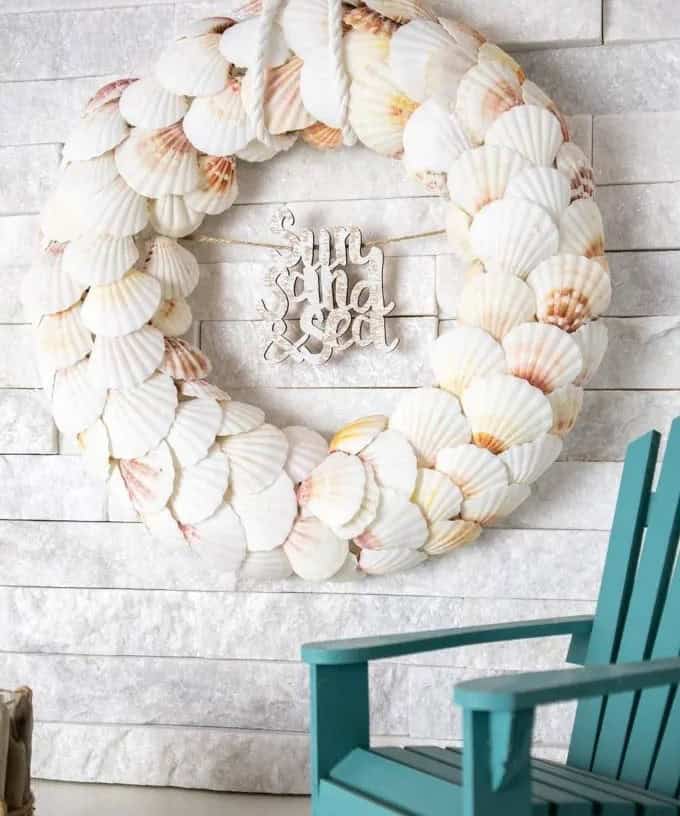 DIY Seashell Wreath