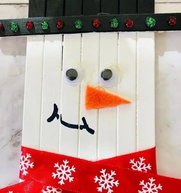 Popsicle Stick Snowman