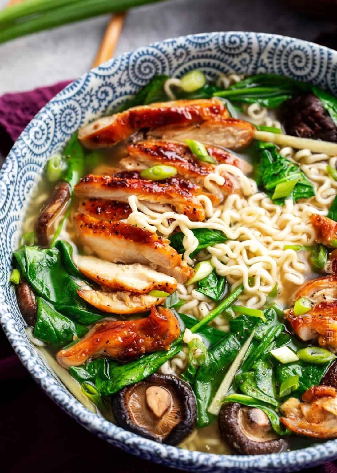 GINGER GLAZED CHICKEN RAMEN